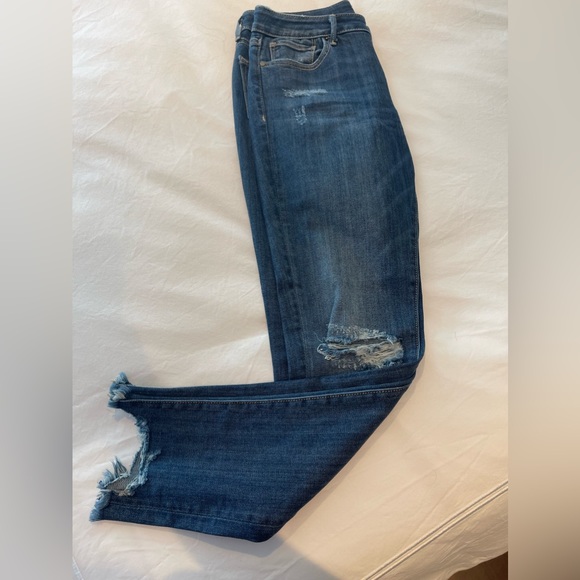 Aqua Jeans Aqua By Bloomingdales Mid Rise Ripped Jeans Poshmark